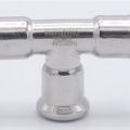 T Piece, Press Fittings, F/F/F 15 mm, stainless steel
