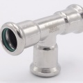 T Piece, Press Fittings, F/F/F 15 mm, stainless steel