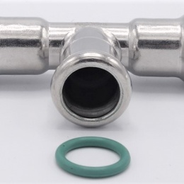 T Piece, Press Fittings, F/F/F 15 mm, stainless steel