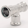 T Piece, Press Fittings, F/F/F 18 mm, stainless steel