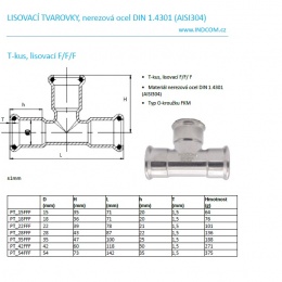 T Piece, Press Fittings F/F/F