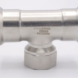 T Piece, Press Fittings F/F(internal thread) /F 42_1 1/4"_42