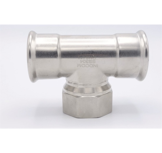 T Piece, Press Fittings F/F(internal thread) /F 54_2"_54 stainless steel
