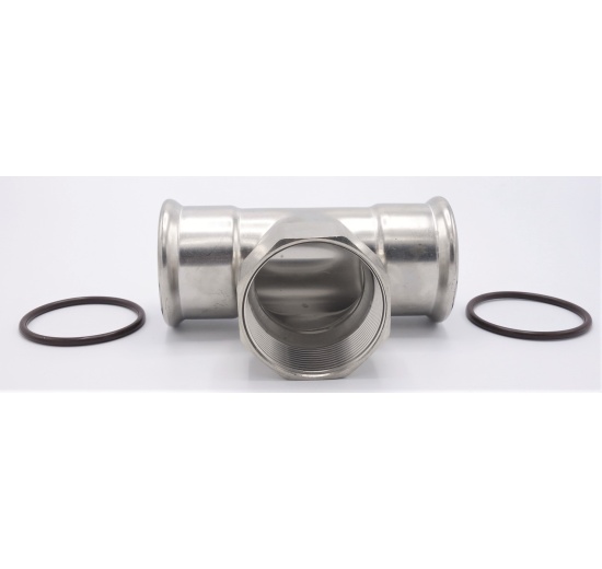 T Piece, Press Fittings F/F(internal thread) /F 54_2"_54