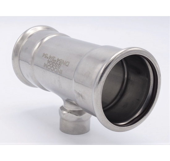 T Piece, Press Fittings F/F(internal thread) /F 54_3/4"_54 stainless steel