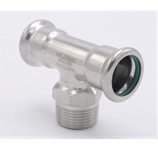 T Piece, Press Fittings F/M (external thread) /F