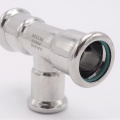T Piece, Press Fittings, reduced F/F/F 18_15_18, material stainless steel
