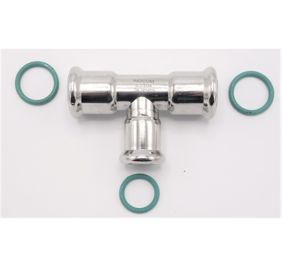 T Piece, Press Fittings, reduced F/F/F 18_15_18