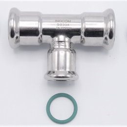 T Piece, Press Fittings, reduced F/F/F 22_18_22