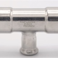 T Piece, Press Fittings, reduced F/F/F 28_15_28, stainless steel