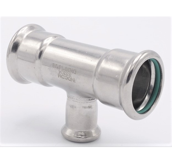 T Piece, Press Fittings, reduced F/F/F 28_15_28