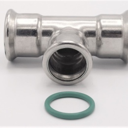 T Piece, Press Fittings, reduced F/F/F 28_22_28