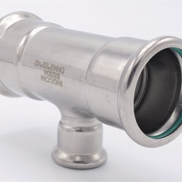 T Piece, Press Fittings, reduced F/F/F 42_22_42