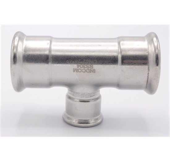 T Piece, Press Fittings, reduced F/F/F 42_28_42
