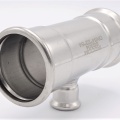 T Piece, Press Fittings, reduced F/F/F 54_22_54, stainless steel
