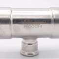 T Piece, Press Fittings, reduced F/F/F 54_28_54, stainless steel