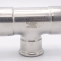T Piece, Press Fittings, reduced, F/F/F  54_42_54, material stainless steel