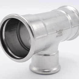 T Piece, Press Fittings, reduced, F/F/F 54_42_54