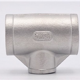 T-piece Threaded, Reduced / type 307 R | 1/2_1/4"_1/2", material stainless steel