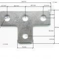 T-shaped beam coupling galvanized