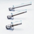 teploměrové jímky s clamp límečkem - délka 100 mm, 150 mm a 200 mm