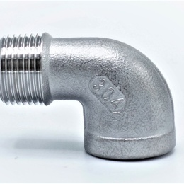 Threaded Elbow M/F type 304_ 90°  3/8", stainless steel