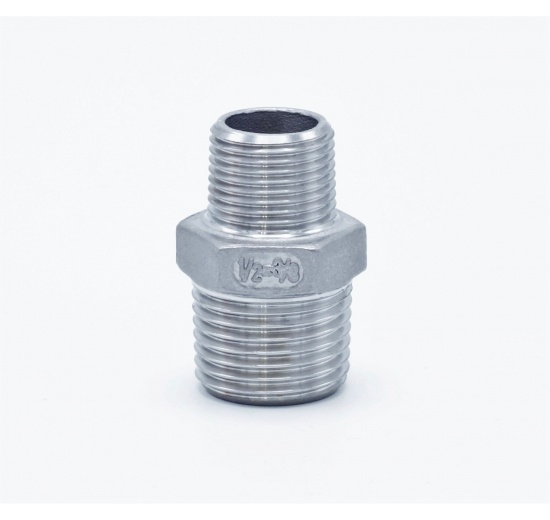 Threaded Reducer Hex M/M / Nipple Reduced / Type 341 1/2"x3/8"