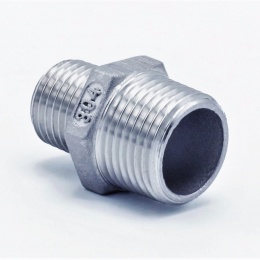 Threaded Reducer Hex M/M / Nipple Reduced / Type 341 3/8"x1/4"typ 341, VNĚ/VNĚ | 3/8" x 1/4"