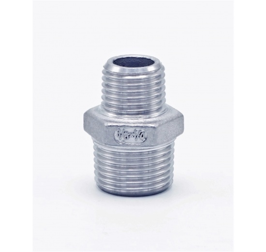 Threaded Reducer Hex M/M / Nipple Reduced / Type 341 3/8"x1/4"