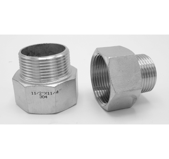 Threaded reducer M/F / with hexagon / type 324 female/male | 6/4"x5/4"