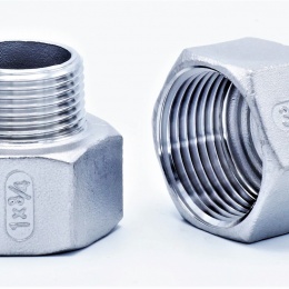Threaded reducer M/F / with hexagon / type 325, 1/2"x1/4"