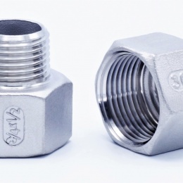 Threaded reducer M/F / with hexagon / type 325, 1/2"x1/4"