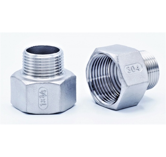 Threaded reducer M/F / with hexagon / type 325, 1/2"x1/4"