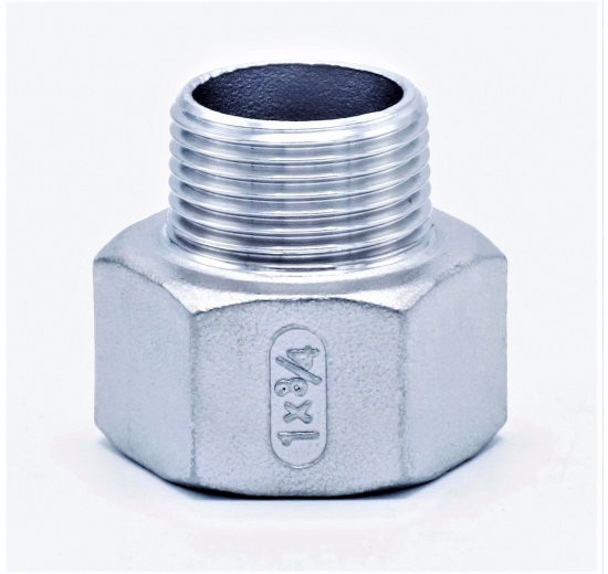 Threaded reducer M/F / with hexagon / type 325, 1/2"x1/4"