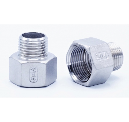 Threaded reducer M/F / with hexagon / type 325, 1/2"x1/4"