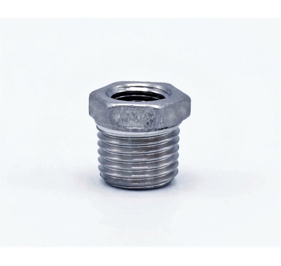 Threaded Reducer M/F / with Hexagon / type 325, 1/4"x1/8"