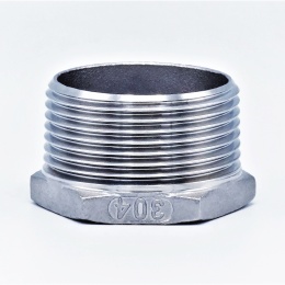Threaded Reducer M/F / with Hexagon / Type 325, 5/4"x1", stainless steel