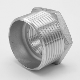 Threaded Reducer M/F / with Hexagon / Type 325, 5/4"x3/4", stainless steel