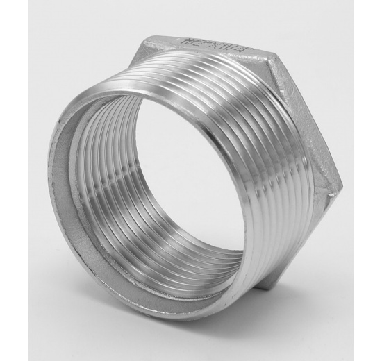 Threaded Reducer M/F / with Hexagon / Type 325, 6/4"x5/4", stainless steel