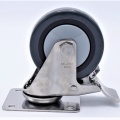 transport caster stainless steel with brake