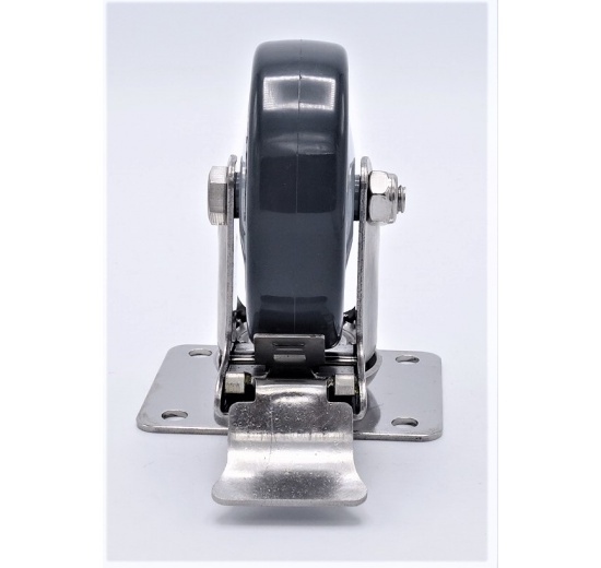 transport caster stainless steel with brake
