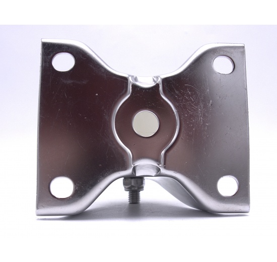 Transport Casters, fixed, stainless steel, diameter 80 mm