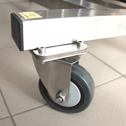 Transport Casters, stainless steel, diameter 100 mm