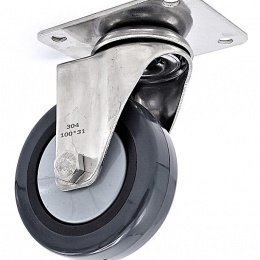 Transport Casters, stainless steel, diameter 100 mm