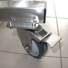 Transport Casters, stainless steel, diameter 100 mm