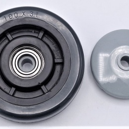 Transport Casters, stainless steel, diameter 125 mm