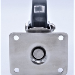 Transport Casters, stainless steel, diameter 125 mm