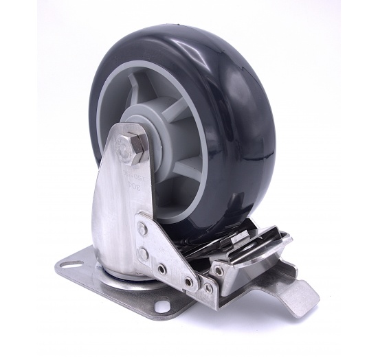 Transport Casters, stainless steel, diameter 150 mm