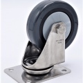 Transport casters, swivel, stainless steel, diameter 100mm