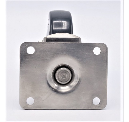 Transport casters, swivel, stainless steel, diameter 100mm